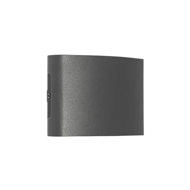 QAZQA Außenwandleuchte dunkelgrau inkl. LED 4-flammig IP54 - Silly