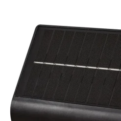 QAZQA Außenwandleuchte schwarz inkl. LED IP54 mit Bewegungssensor Solar - Floody