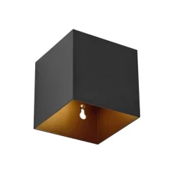 QAZQA Außenwandleuchte schwarz inkl. LED IP65 Solar - Charlene