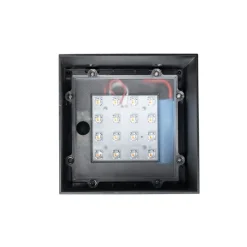 QAZQA Außenwandleuchte schwarz mit Abblendlicht und Sensor auf Solar - Charlotte