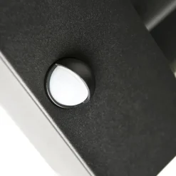 QAZQA Außenwandleuchte schwarz mit Bewegungsmelder IP44 - Rotterdam 1