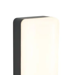 QAZQA Außenwandleuchte schwarz mit Bewegungssensor inkl. LED - Shift