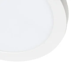 QAZQA Aufbau- oder Einbaustrahler weiß 30 cm inkl. LED 3-Stufen-Dim-to-Warm mit Dip-Schalter - Trans