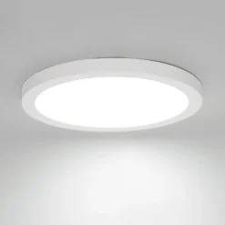 QAZQA Aufbau- oder Einbaustrahler weiß 30 cm inkl. LED 3-Stufen-Dim-to-Warm mit Dip-Schalter - Trans