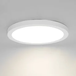 QAZQA Aufbau- oder Einbaustrahler weiß 30 cm inkl. LED 3-Stufen-Dim-to-Warm mit Dip-Schalter - Trans