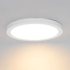 QAZQA Aufbau- oder Einbaustrahler weiß 30 cm inkl. LED 3-Stufen-Dim-to-Warm mit Dip-Schalter - Trans
