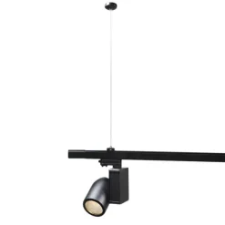 QAZQA Aufhängeset für 3-Phasen Schiene schwarz - 3-phasig