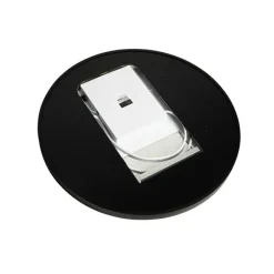 QAZQA Badezimmerspiegel schwarz mit Gold inkl. LED und Touchdimmer - Pim