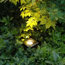 QAZQA Bodeneinbaustrahler für außen Edelstahl gebürstet 10,5 cm IP65 - Basic Square