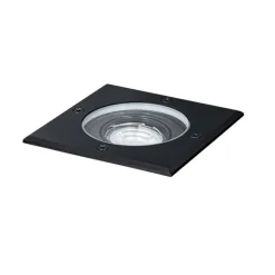 QAZQA Bodenstrahler für den Außenbereich, schwarz, quadratisch, verstellbar, IP65 – Delux