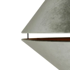 QAZQA Bogenlampe aus Messing mit weißem und doppeltem Samtschirm Grün - XXL