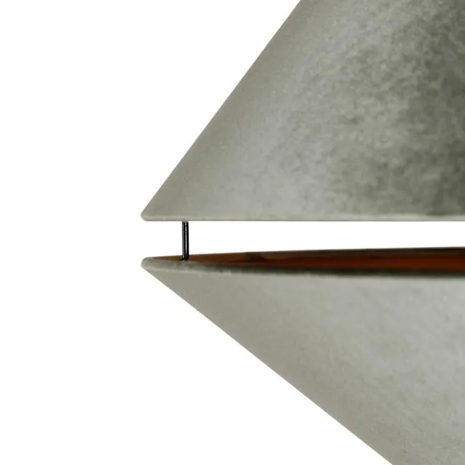 QAZQA Bogenlampe aus Messing mit weißem und doppeltem Samtschirm Grün - XXL