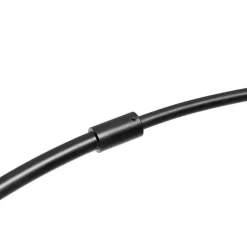 QAZQA Bogenlampe schwarz mit gold mit Rauchglas - Zuzanna