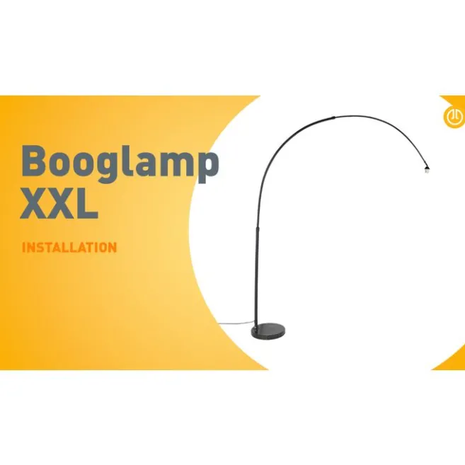 QAZQA Bogenlampe schwarz Veloursschirm schwarz mit Gold 50 cm - XXL