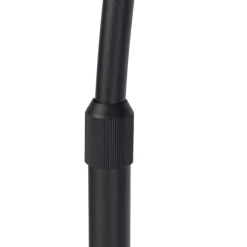 QAZQA Bogenlampe schwarz Veloursschirm schwarz mit Gold 50 cm - XXL