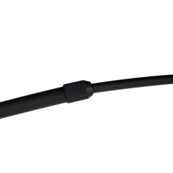 QAZQA Bogenlampe schwarz Veloursschirm schwarz mit Gold 50 cm - XXL