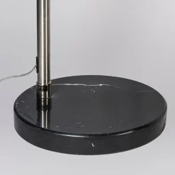 QAZQA Bogenleuchte Stahl Metallschirm 32 cm verstellbar - XXL