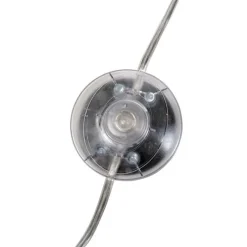 QAZQA Bogenleuchte Stahl Stoffschirm weiß 50/50/25 verstellbar - XL