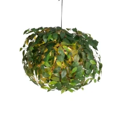 Trio Leuchten Boho Deckenleuchte Grün 3-flammig - Leavy