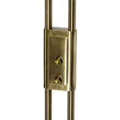 QAZQA Bronze Stehleuchte inkl. LED und Dimmer mit Leselampe - Fez