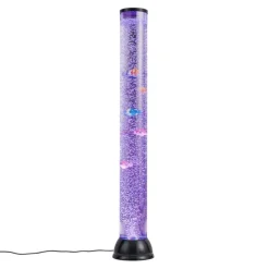 QAZQA Bubble Tube Schwarz 90cm inkl. LED RGB - Zoop