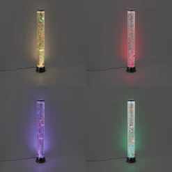 QAZQA Bubble Tube Schwarz 90cm inkl. LED RGB - Zoop