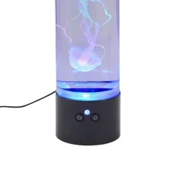 QAZQA Bubble Tube Schwarz 30cm inkl. LED RGB - Dweller