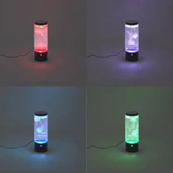 QAZQA Bubble Tube Schwarz 30cm inkl. LED RGB - Dweller