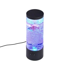 QAZQA Bubble Tube Schwarz 30cm inkl. LED RGB - Sealife