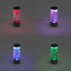 QAZQA Bubble Tube Schwarz 30cm inkl. LED RGB - Sealife