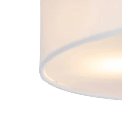 QAZQA Country Deckenleuchte weiß 50 cm - Drum