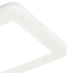 QAZQA Decke weiß 17 cm inkl. LED 3-stufig dimmbar IP44 - Steve