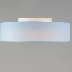 Kinder QAZQA Deckenleuchte blau 40 cm inkl. LED - Drum LED