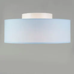 Kinder QAZQA Deckenleuchte blau 30 cm inkl. LED - Drum LED