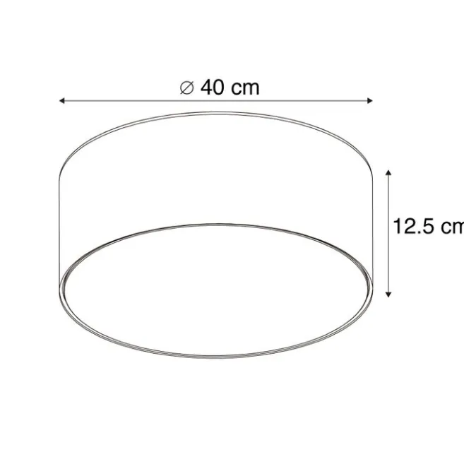 Kinder QAZQA Deckenleuchte grün 40 cm inkl. LED - Drum LED