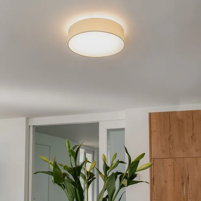 Kinder QAZQA Deckenleuchte grün 40 cm inkl. LED - Drum LED