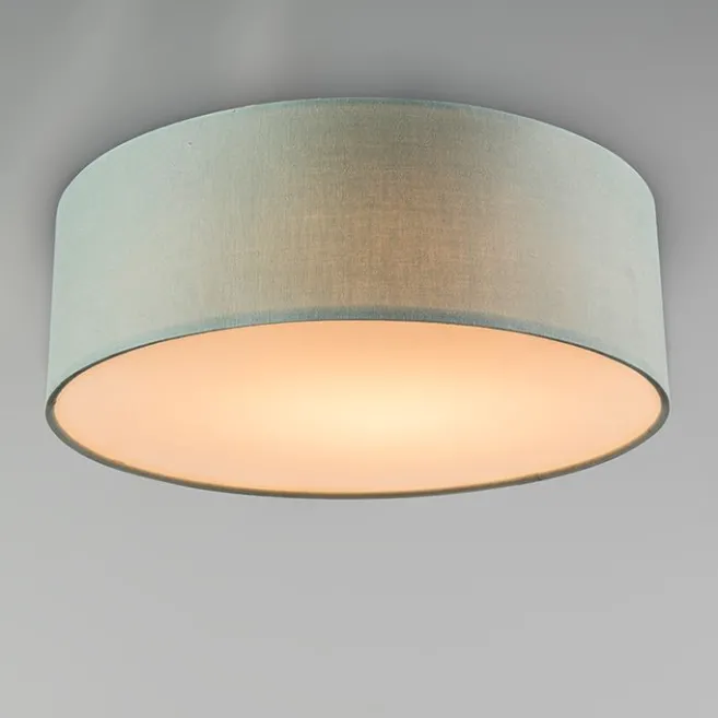 Kinder QAZQA Deckenleuchte grün 30 cm inkl. LED - Drum LED