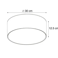 Kinder QAZQA Deckenleuchte grün 30 cm inkl. LED - Drum LED