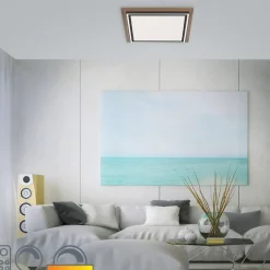 Paul Neuhaus Deckenleuchte Holz quadratisch inkl. LED mit Fernbedienung - Ajdin