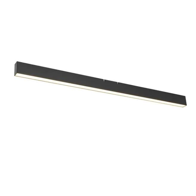 QAZQA Professional Deckenleuchte schwarz inkl. LED 3-Stufen-Dimmbar 2700-4000K mit Dip-Schalter - Keane