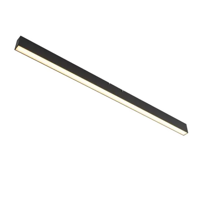 QAZQA Professional Deckenleuchte schwarz inkl. LED 3-Stufen-Dimmbar 2700-4000K mit Dip-Schalter - Keane