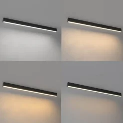 QAZQA Professional Deckenleuchte schwarz inkl. LED 3-Stufen-Dimmbar 2700-4000K mit Dip-Schalter - Keane