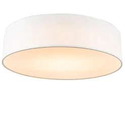 Kinder QAZQA Deckenleuchte weiß 40 cm inkl. LED - Drum LED