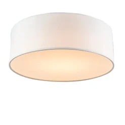 Kinder QAZQA Deckenleuchte weiß 30 cm inkl. LED - Drum LED