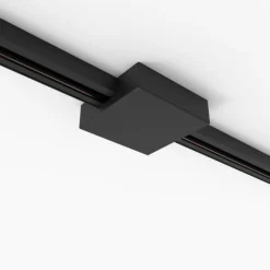 QAZQA Deckenplatte Schienensystem schwarz quadratisch 1-phasig - Iconic