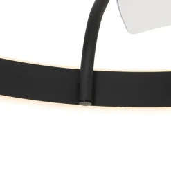 Kinder QAZQA Deckenventilator schwarz 70cm inkl. LED Dimmbar mit Fernbedienung - Maddy