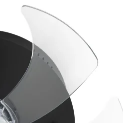 Kinder QAZQA Deckenventilator schwarz 70cm inkl. LED Dimmbar mit Fernbedienung - Maddy