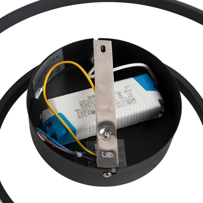 Trio Leuchten Design Deckenleuchte schwarz inkl. LED 3-stufig dimmbar - Krula