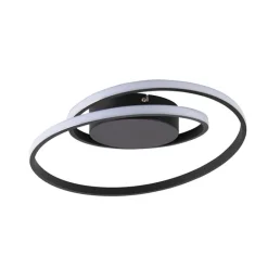 Trio Leuchten Design Deckenleuchte schwarz inkl. LED 3-stufig dimmbar - Krula