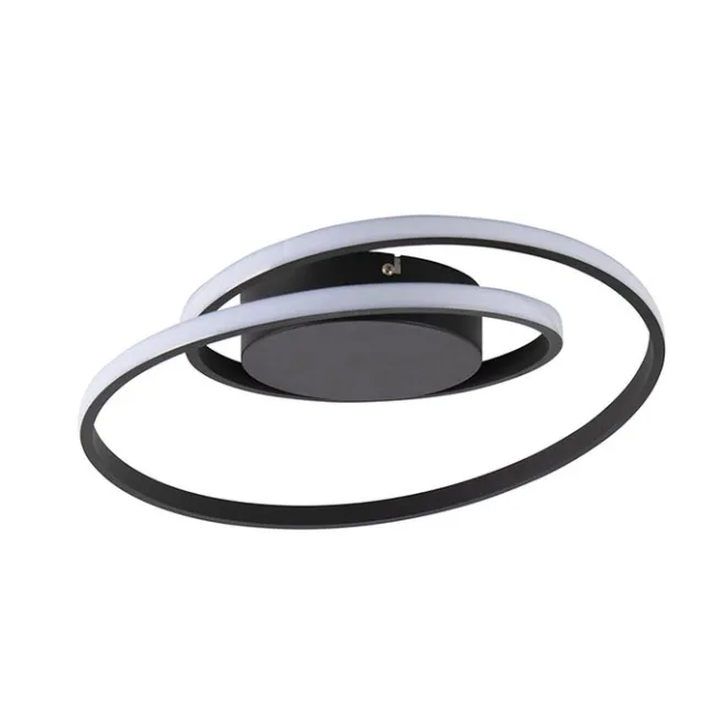 Trio Leuchten Design Deckenleuchte schwarz inkl. LED 3-stufig dimmbar - Krula